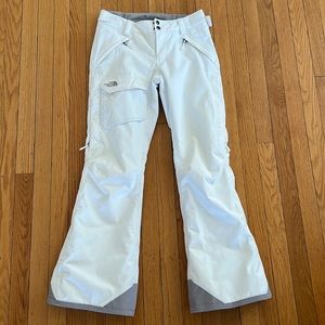 The North Face Hi-Vent Ski pants, size Small, white with gray.